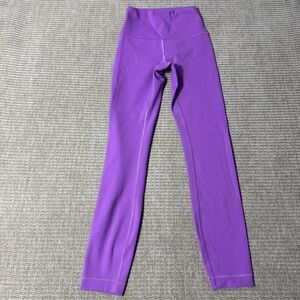 Lululemon Wunder Train High-Rise Tight 25" leggings Size 2 Purple/Moonlight Mage
